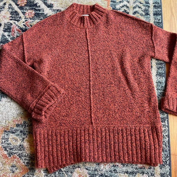 Smartwool Sweaters - Smartwool BELL MEADOW Merino Wool Knit Sweater Woodsmoke/Ginger Heather Marl